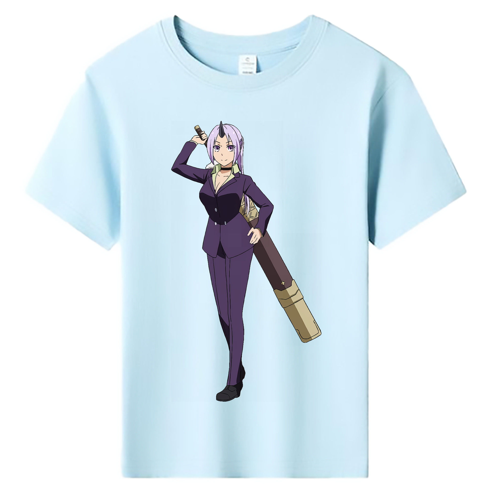 （画像用） 転スラ Regarding Reincarnated to Slime 綿100％キッズTシャツ（フロントプリント）